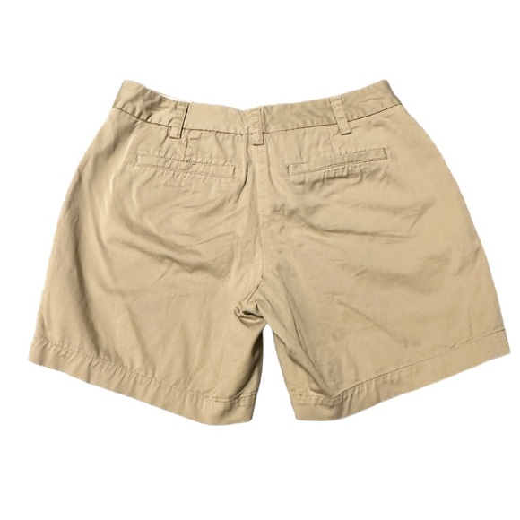 Lands End Women's Khaki Chino Shorts Size 4 EUC 7" Inseam - Picture 2 of 4